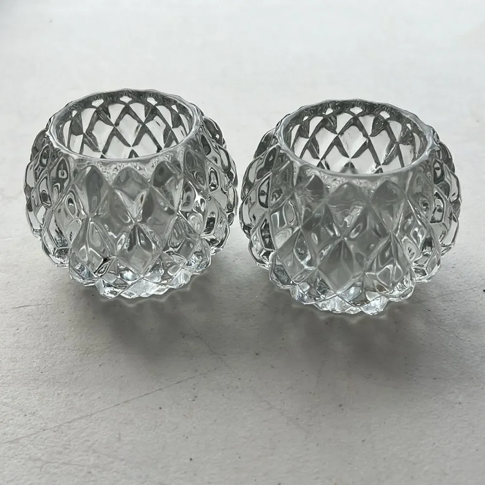 Pair of Mikasa Crystal Candle Holders 🌸